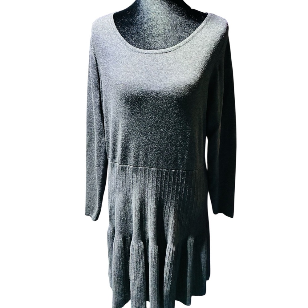 ✨ Apt. 9 Charcoal Gray Long Sleeve Dress – Size XL – Like New